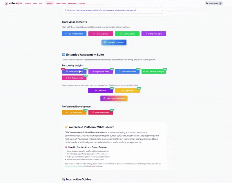TypeSquare Assessment Interface